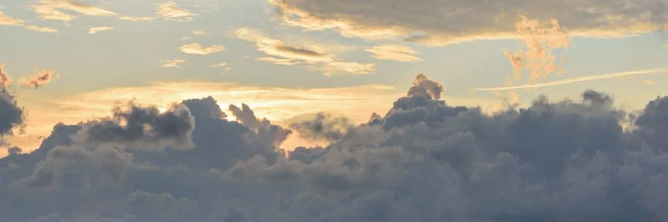 Sunset sky texture as background Stock Photos