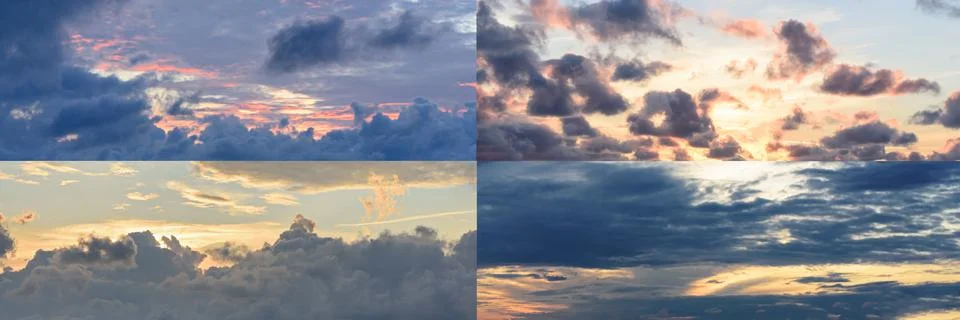Sunset sky texture as background Stock Photos