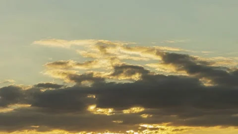 Sunset sky timelapse with clouds Stock Footage 221751561