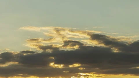 Sunset sky timelapse with clouds Stock Footage 222736887