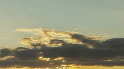 Sunset sky timelapse with clouds Stock Footage 225434477