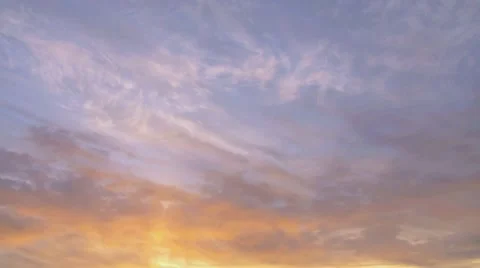 Sunset Sky Timelapse Stock Footage 8685649