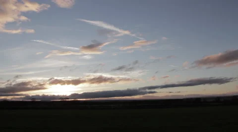 Sunset Sky Timelapse Stock Footage 51734975