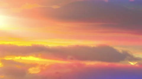 Sunset sky. Timelapse Stock Footage 52551262