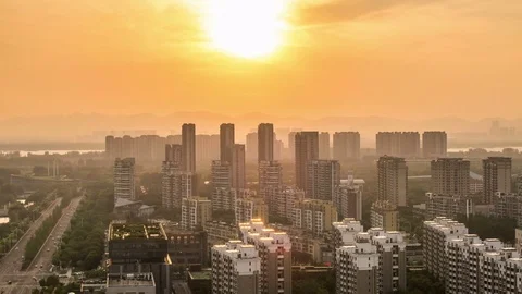Sunset sky, timelapse Stock-Footage 77252322