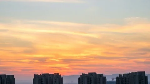Sunset sky, timelapse Stock-Footage 78032904