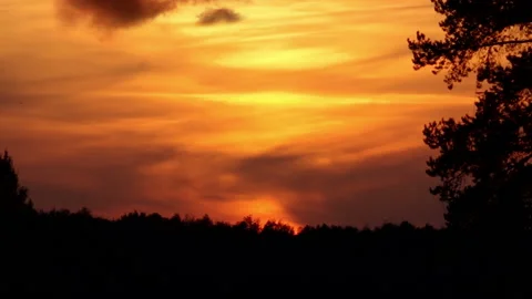 Sunset Sky Timelapse Landscape Video stock 112577501