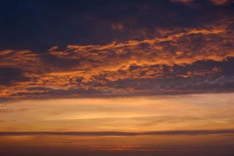 Sunset sky on twilight in the evening 스톡 사진