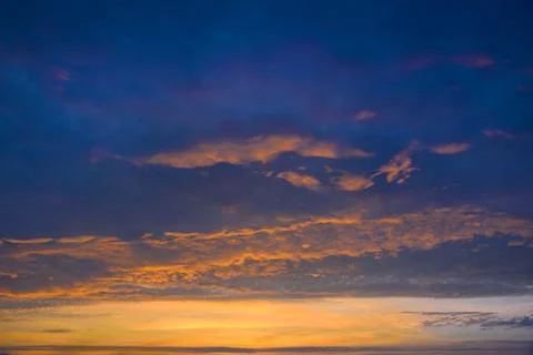 Sunset sky on twilight in the evening Foto stock