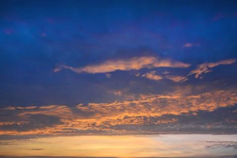 Sunset sky on twilight in the evening Foto stock