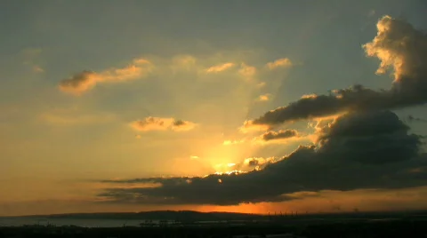 Sunset Sky01 HD Stock Footage 307455