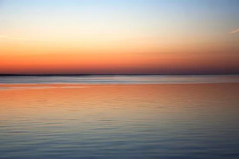 Sunset skyline from the seaside Foto stock