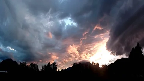 Sunset Skypocalypse Stock Footage 145043325