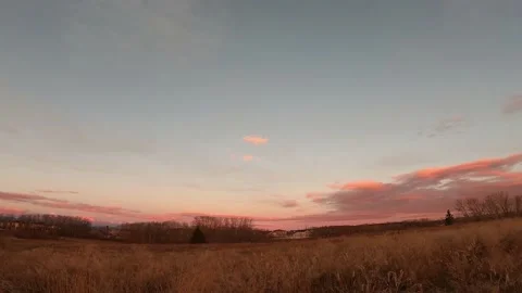 Sunset in the sky,Time-lapse 4k Perfect purple colorful cloudy sky Stock Footage 218618513