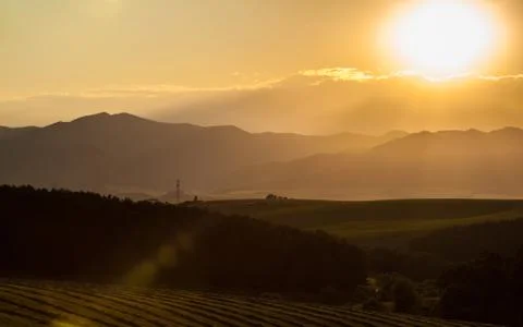 Sunset in Slovakia Stock Photos