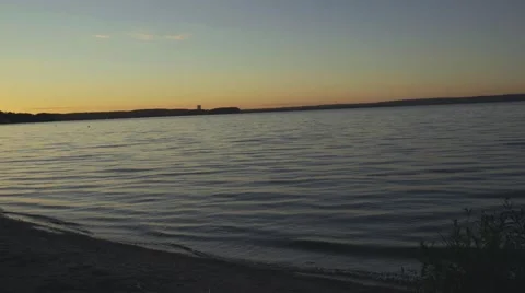 Sunset on the small pond Stock-Footage 68323924