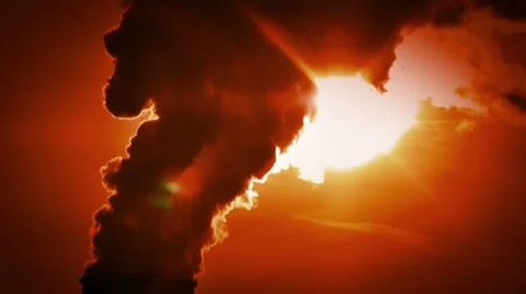 Sunset smoke 스톡 동영상 28327128