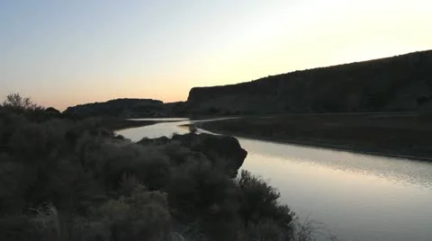 Sunset on Snake river Видео 12033888