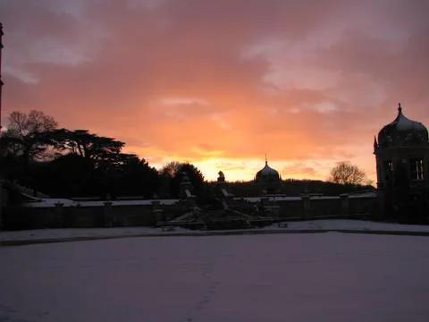 Sunset Snow Stock Photos