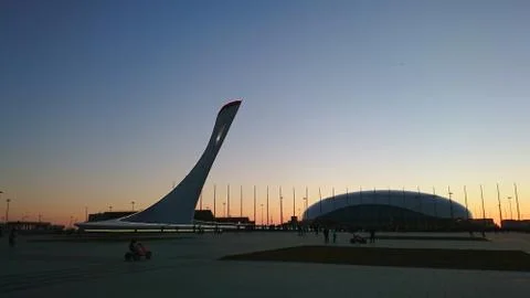 Sunset in Sochi, Russia Stock Photos