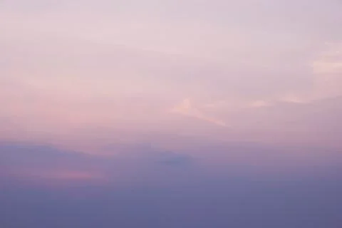 Sunset with soft blue sky background  Stock Photos
