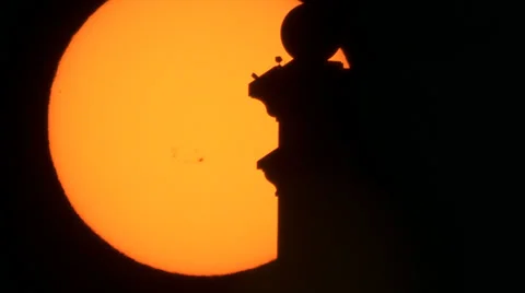 Sunset Solar Filter 008 11-08-2013 Stock-Footage 32507766