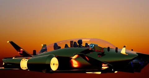 Sunset In Sonata Stock Illustration