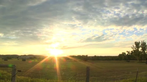 Sunset South Dakota  Stock Footage 934940