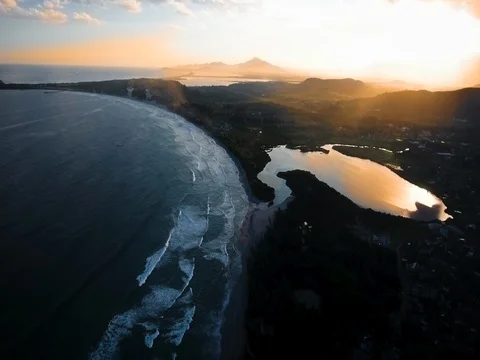 Sunset on the Southern Coast of Madagascar Stock Footage 80658978