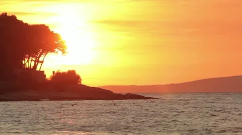 Sunset speed up Stock Footage 10855331