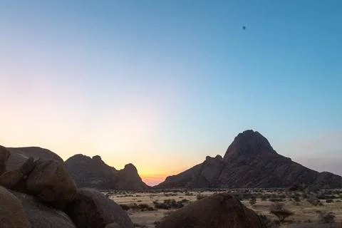 Sunset at Spitzkoppe Stock Photos
