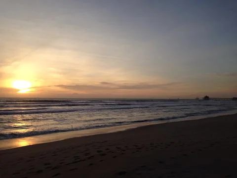 Sunset Splash Stock Photos