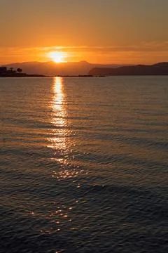 Sunset in spring. Stock Photos