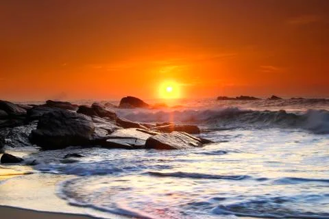 Sunset on Sri Lanka Stock Photos