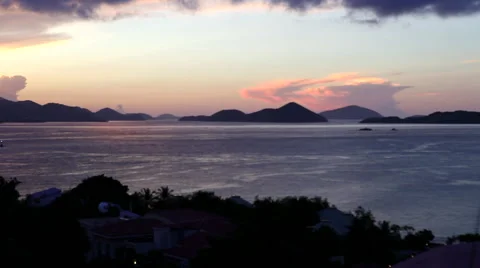 Sunset in st. johns bay Video stock 42159702