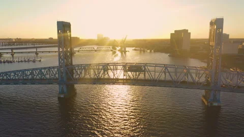 Sunset St Johns River JAX 库存影片 155179739