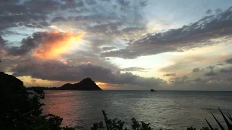Sunset in St. Lucia 動画素材 46941237