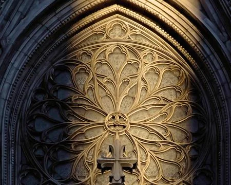 Sunset on St. Patrick's Cathedral Stock Photos