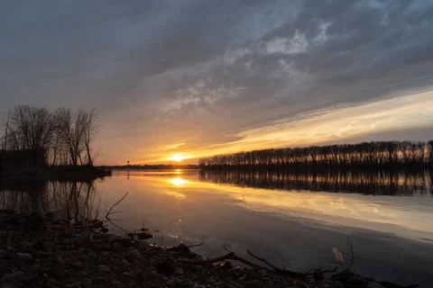 Sunset Stack Stock Photos