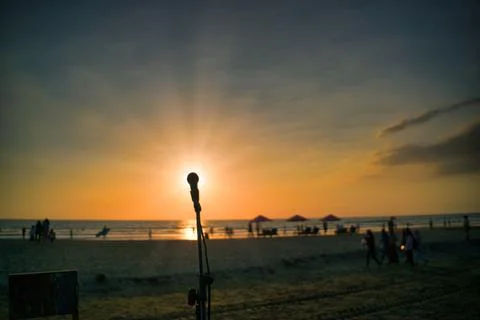 Sunset on the Stage Stock Photos