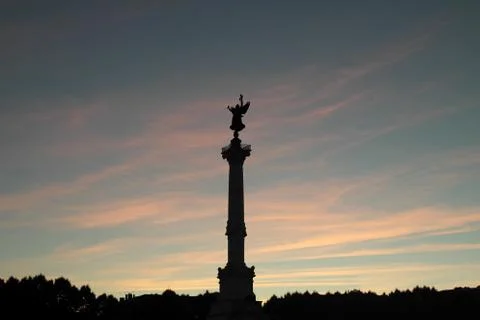 Sunset Statue Stock Photos
