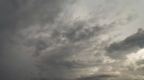 Sunset with storm clouds Stock Footage 50533040