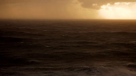 Sunset in storm Stock Footage 108634554