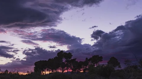 Sunset before storm 库存影片 141326814