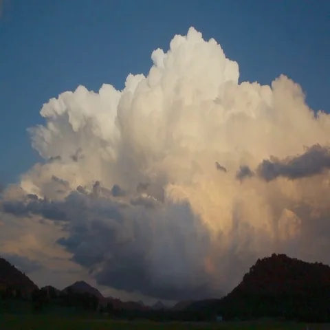 Sunset Storm Kandos timelapse Stock Footage 69561443