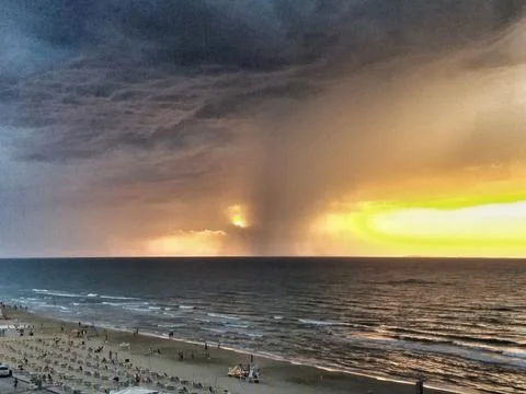 Sunset storm Stock Photos