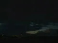 Sunset with storm with thunderhead building Footage