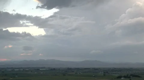 Sunset Storms Stock Footage 54740982