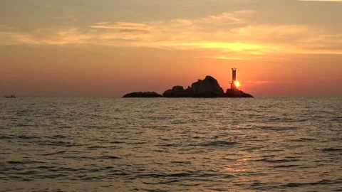 Sunset, Straits of Malacca, Malaysia Video stock 176646930