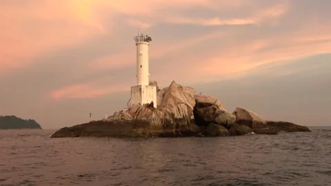 Sunset, Straits of Malacca, Malaysia Stock Footage 176646939